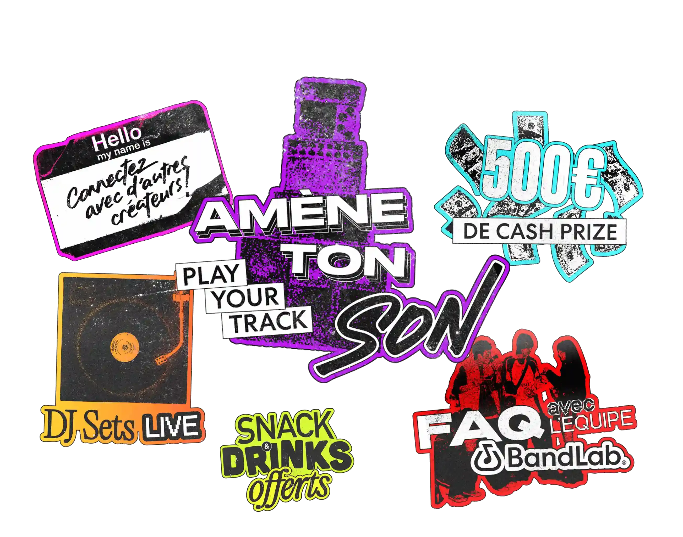 Merchandise stickers