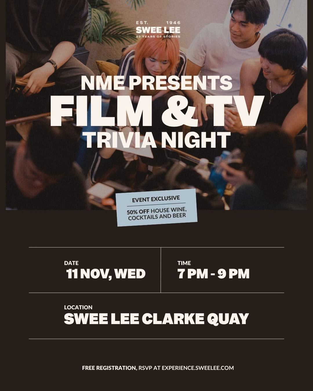 NME Presents: Film & TV Trivia Night at Swee Lee