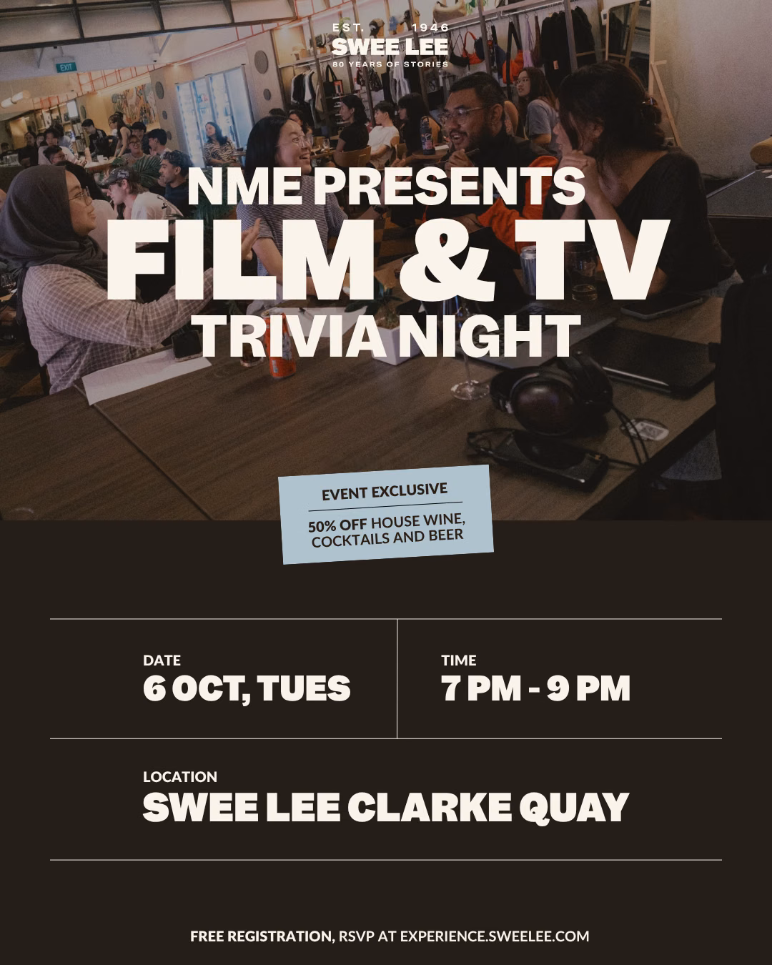 NME Presents: Film & TV Trivia Night at Swee Lee