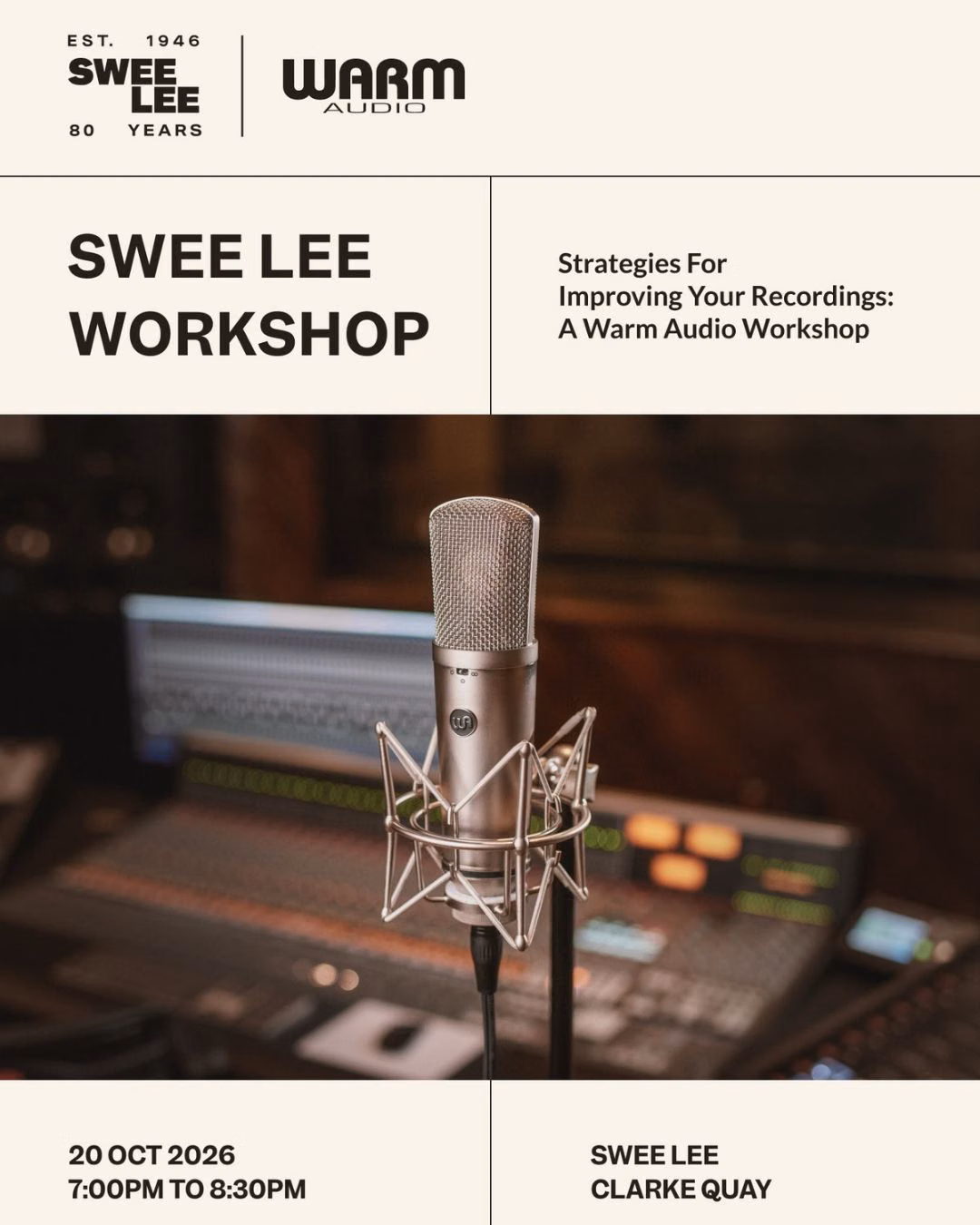 Strategies For Improving Your Recordings: A Warm Audio Workshop
