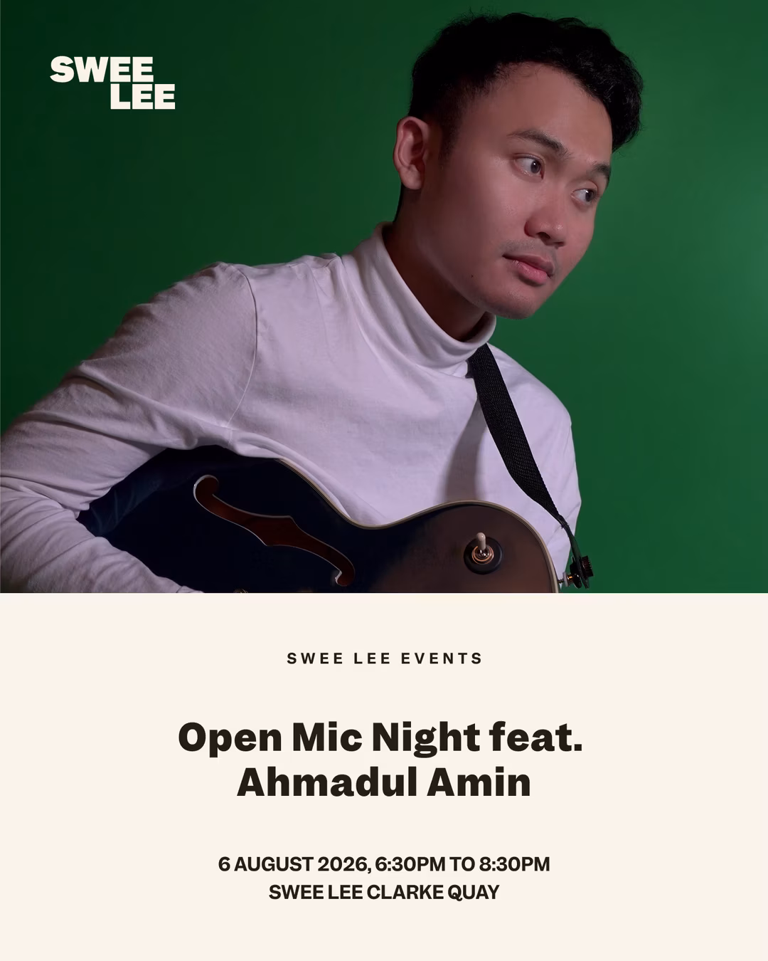 Swee Lee Presents: Open Mic Night