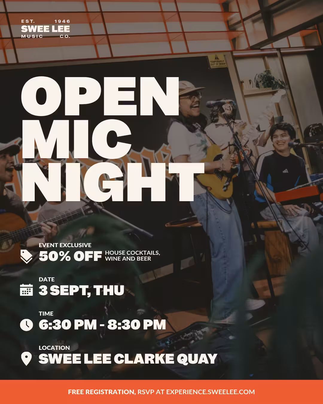 Swee Lee Presents: Open Mic Night
