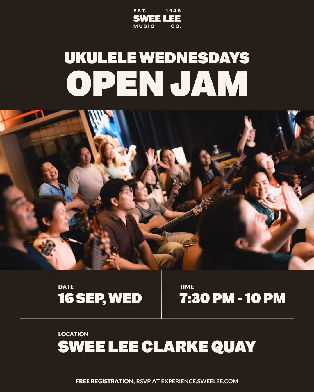 Swee Lee Presents: Ukulele Wednesdays - Open Jam